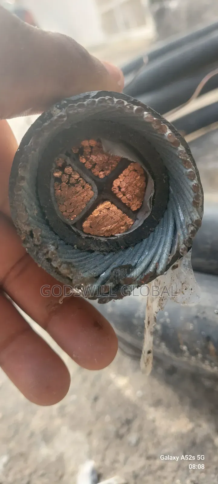 95mmx4core Amoured Cable