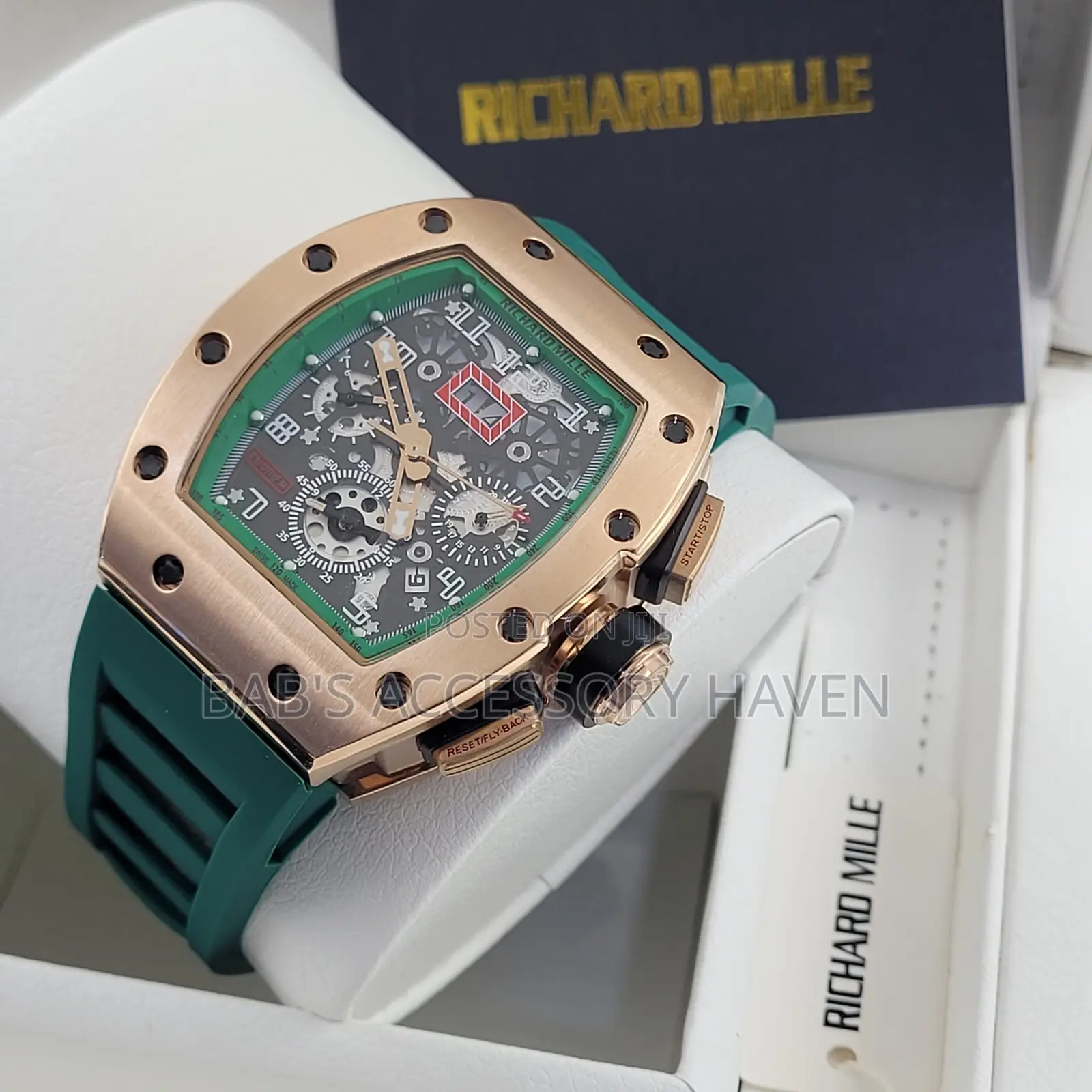 Richard Mille Rubber Strap Automatic Watch