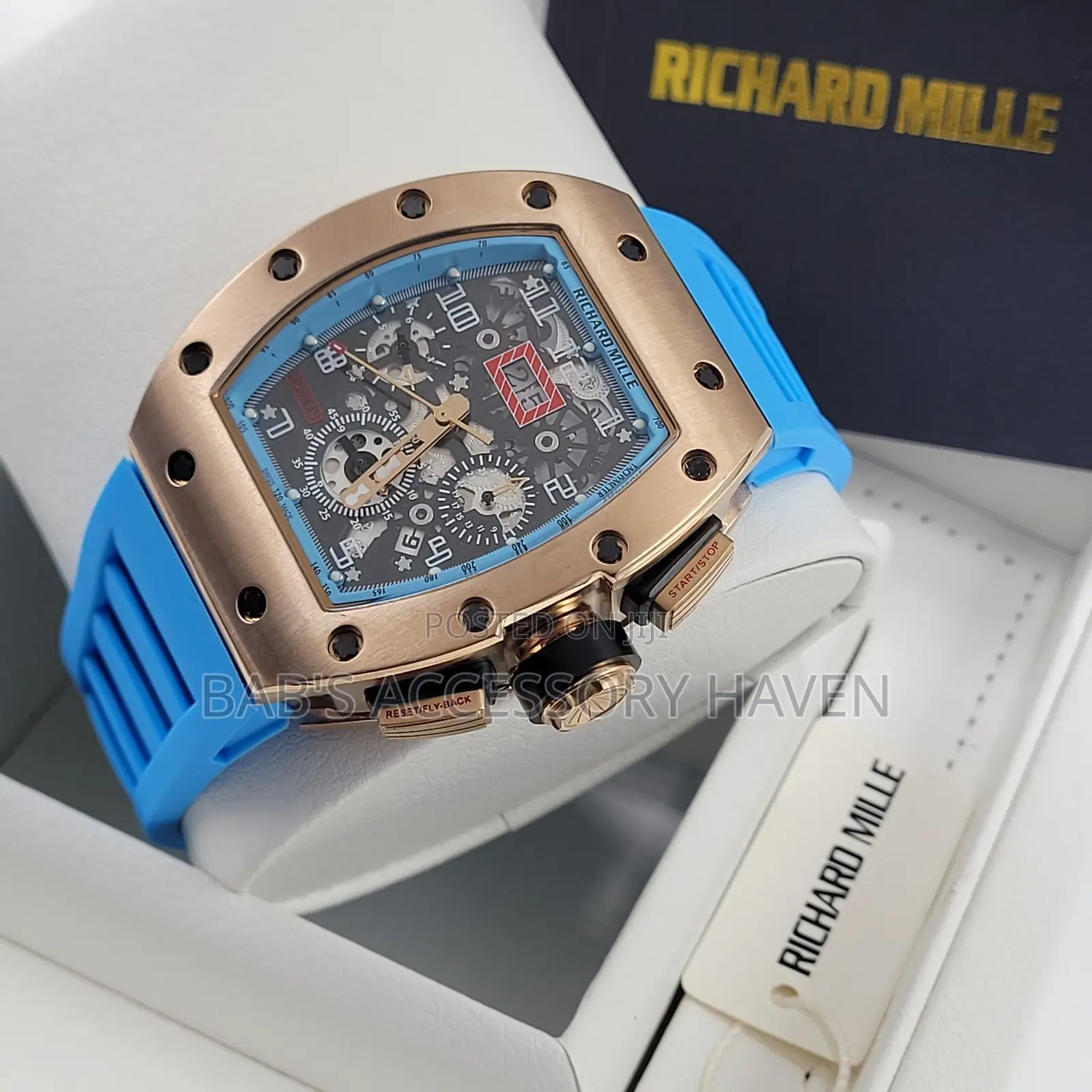 Richard Mille Rubber Strap Automatic Watch
