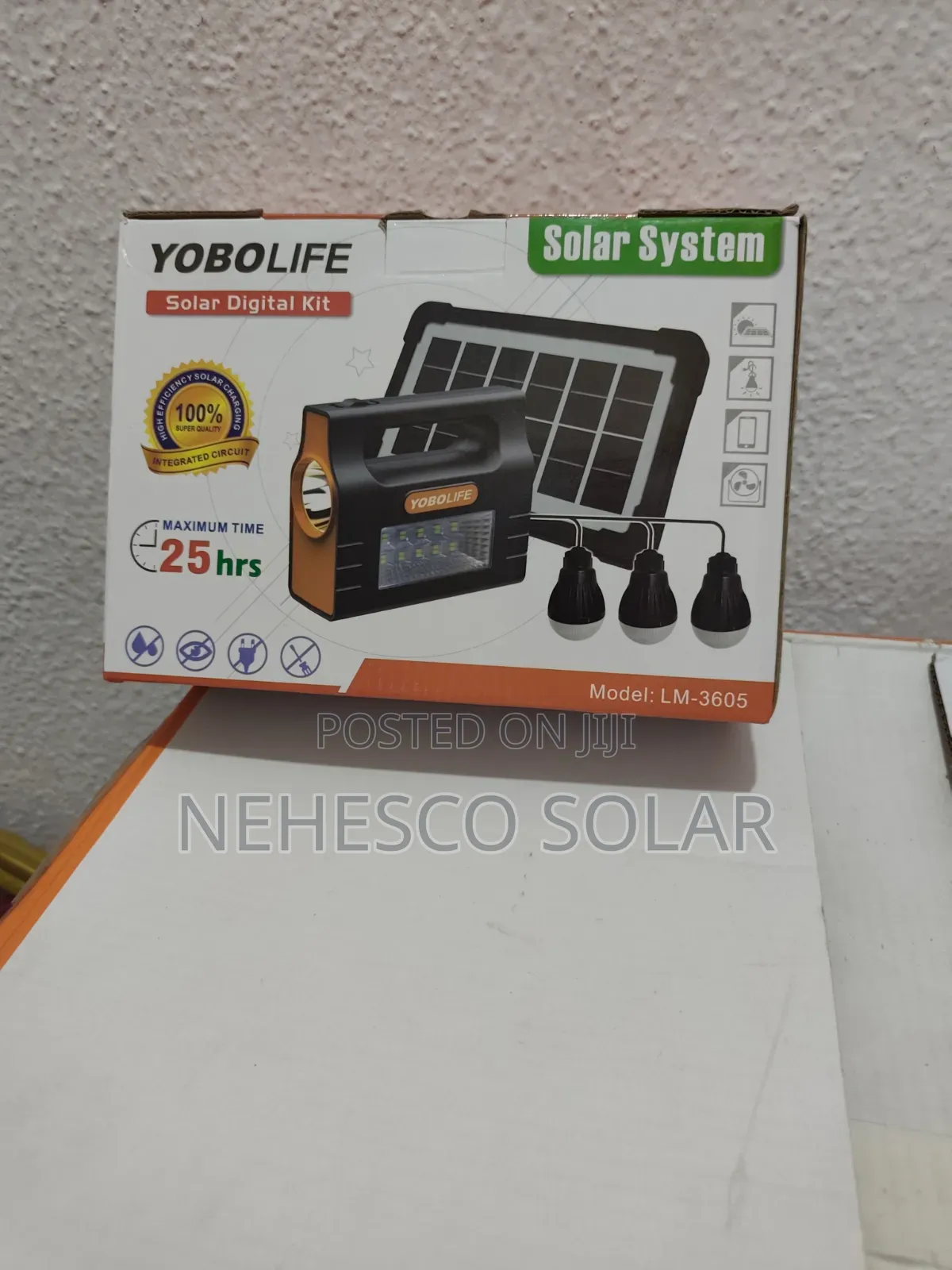 Yobolife LM-3605 Solar Power Kit for Emergency Lighting