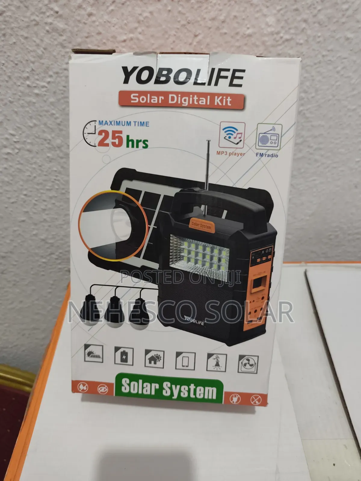 Yobolife Solar Home System – Up to 25 Hours Runtime