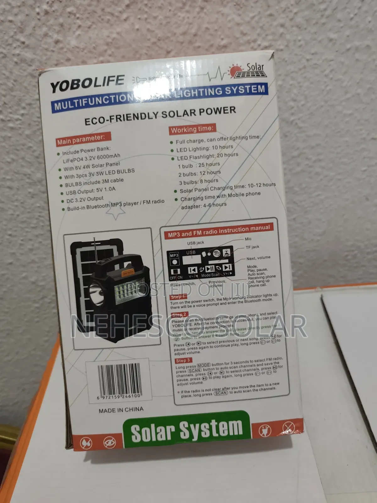 Yobolife Solar Home System – Up to 25 Hours Runtime