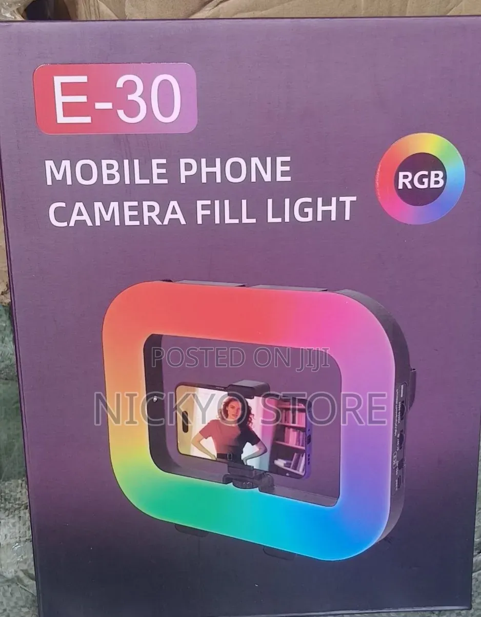 E-30 RGB Mobile Phone Camera Fill Light With Tripod