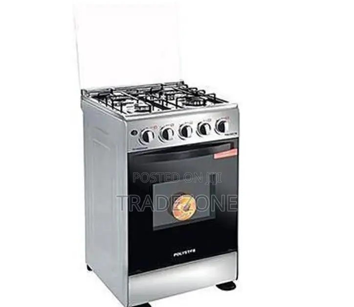 Polystar 4 Burner Gas Cooker With Spark, Oven | PV-HS50GG4A