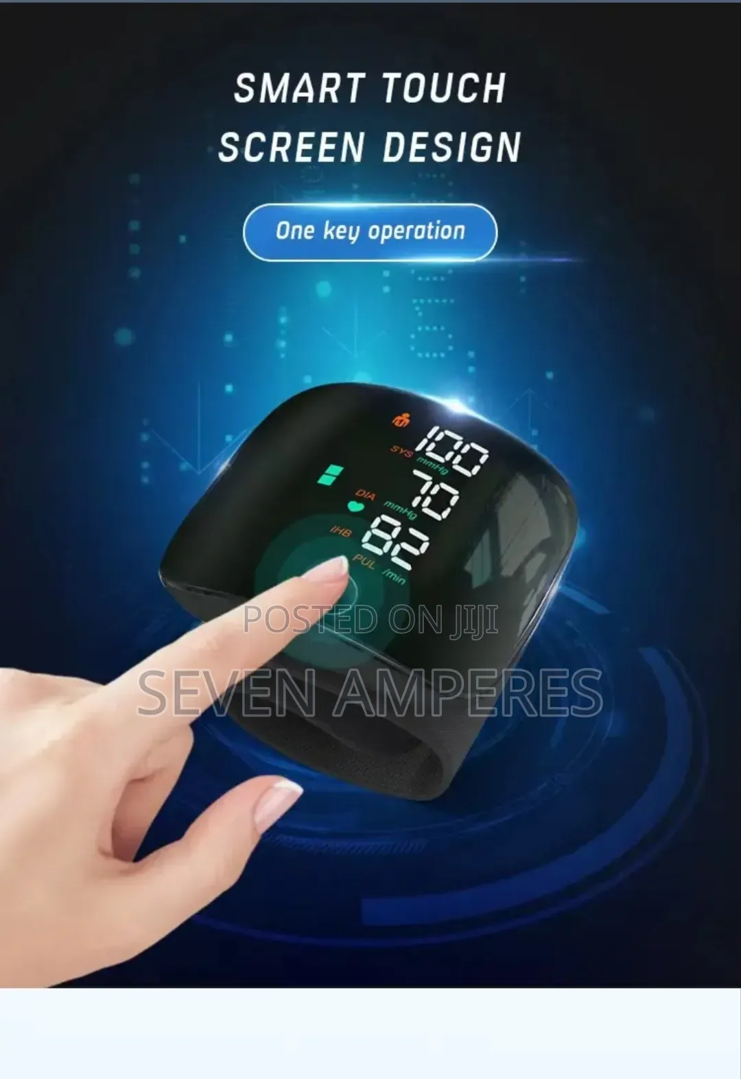 LED Digital Blood Pressure Pulse Monitor