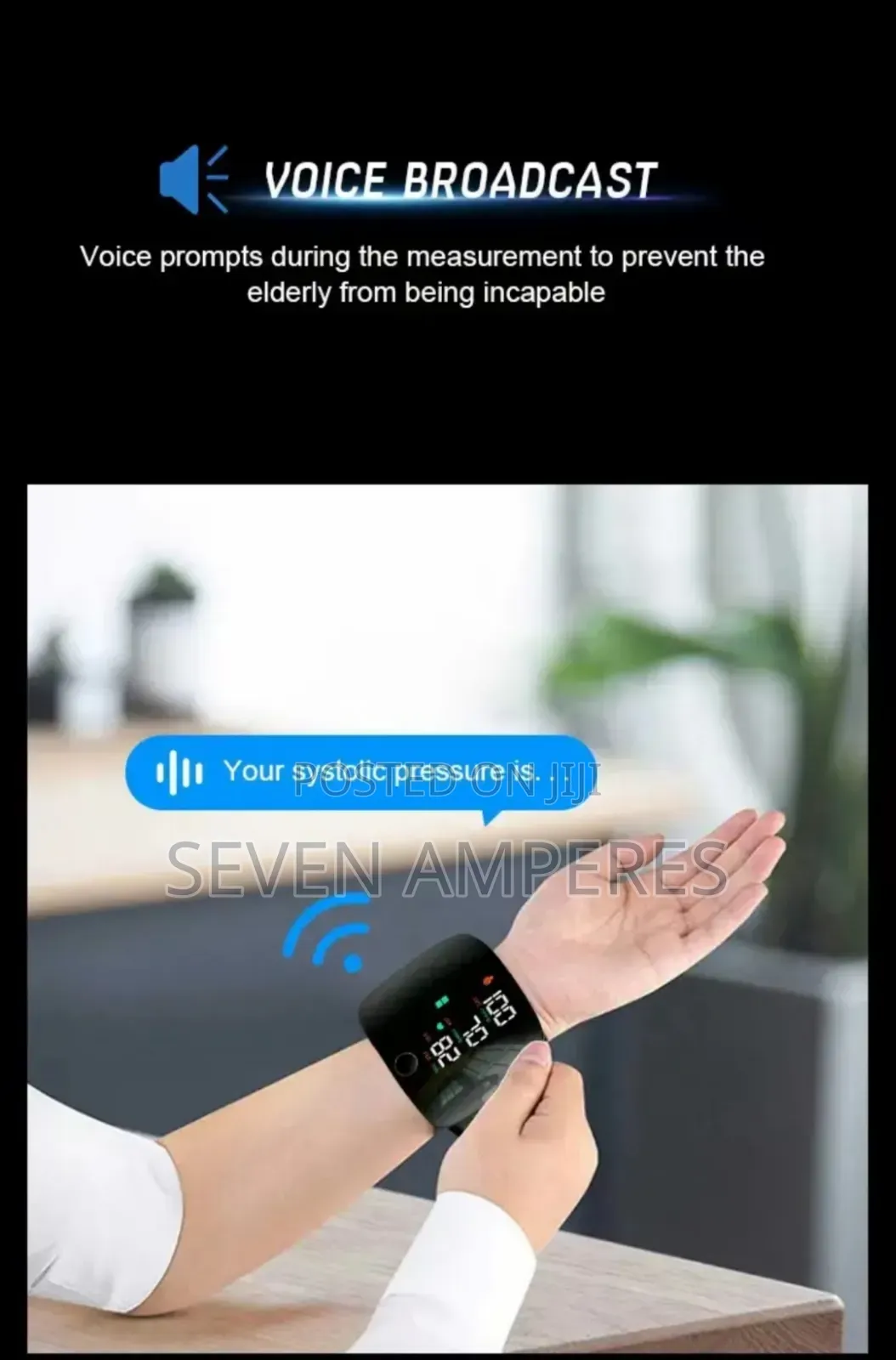 LED Digital Blood Pressure Pulse Monitor