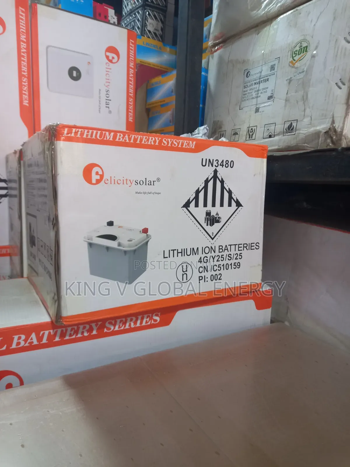 Felicity Solar 1.28kwh/12.8v Lithium Iron Phosphate Battery