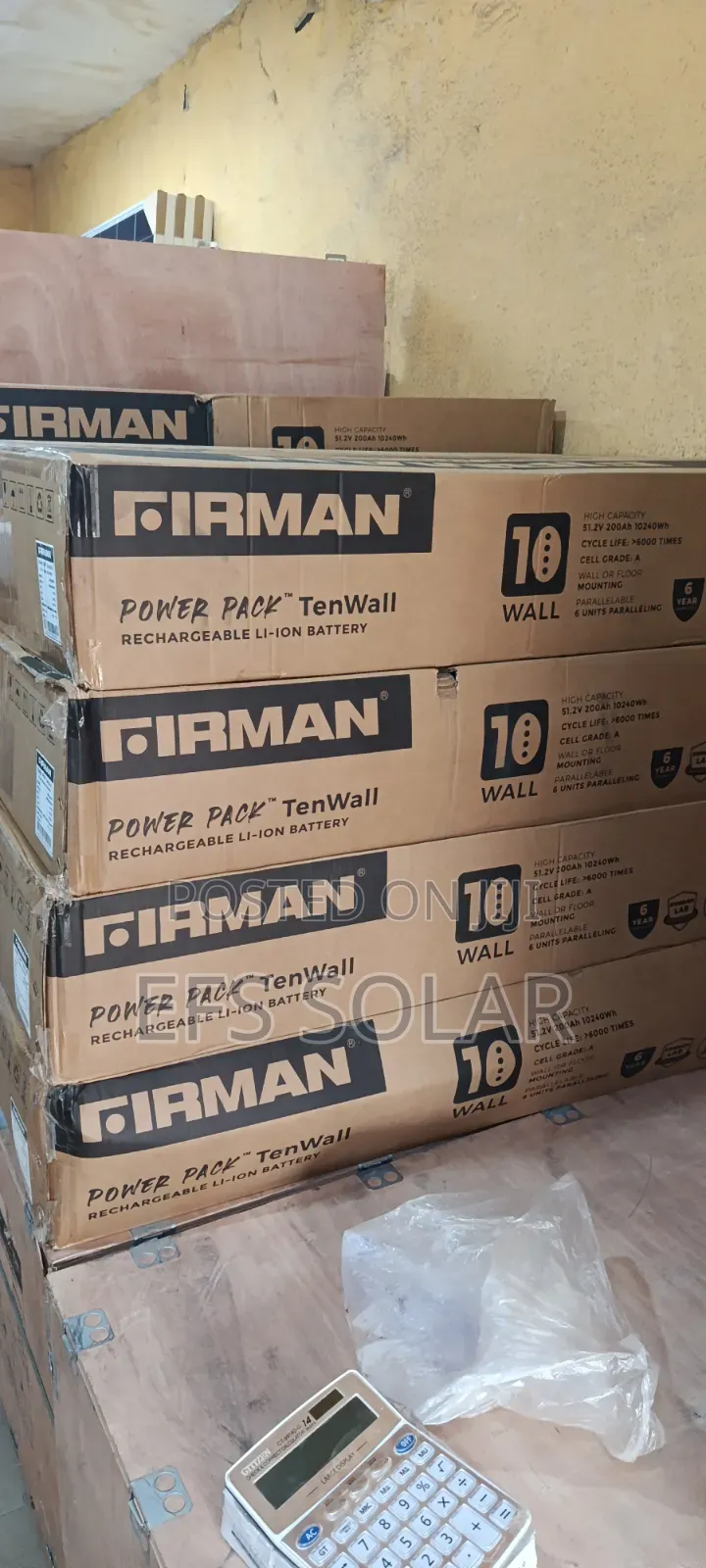 FIRMAN 10.24kWh 51.2V 200Ah Lithium Battery