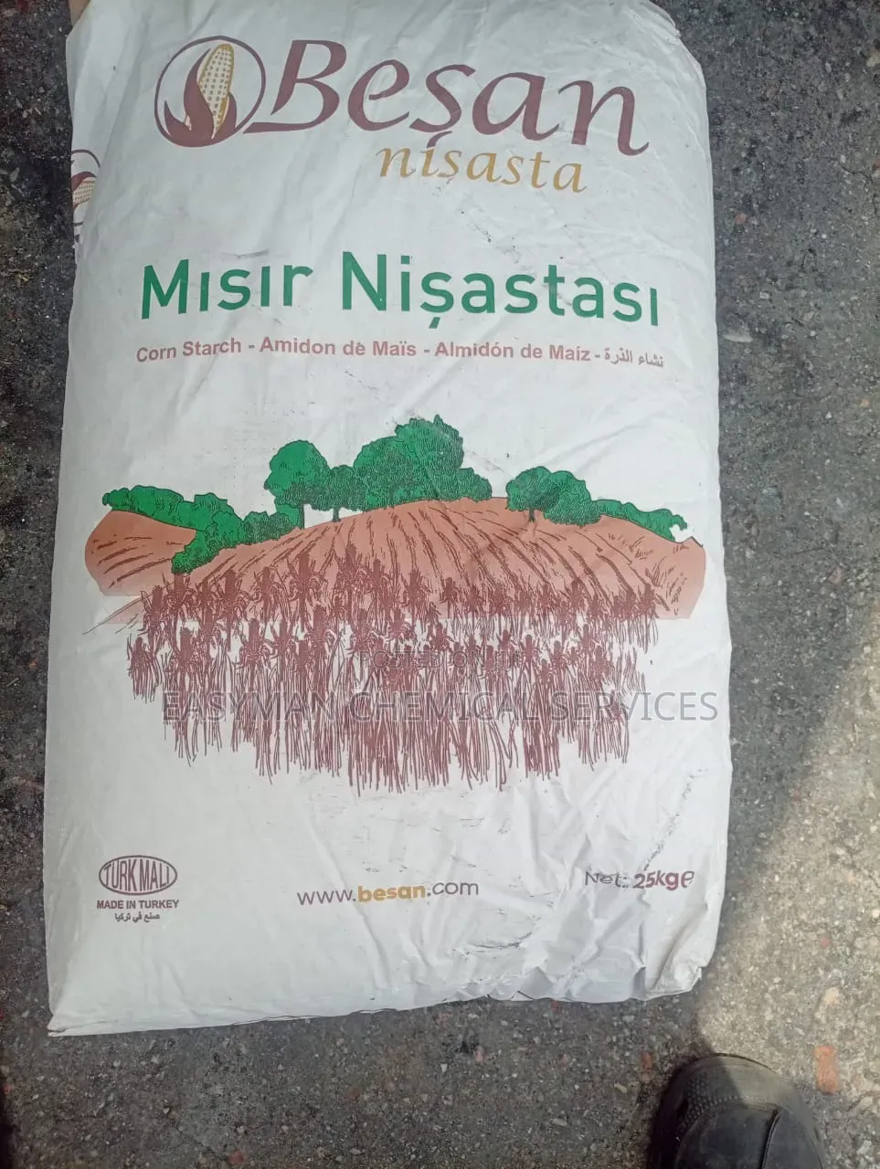 Besan Corn Starch – Premium Turkish Origin, 25kg Bag