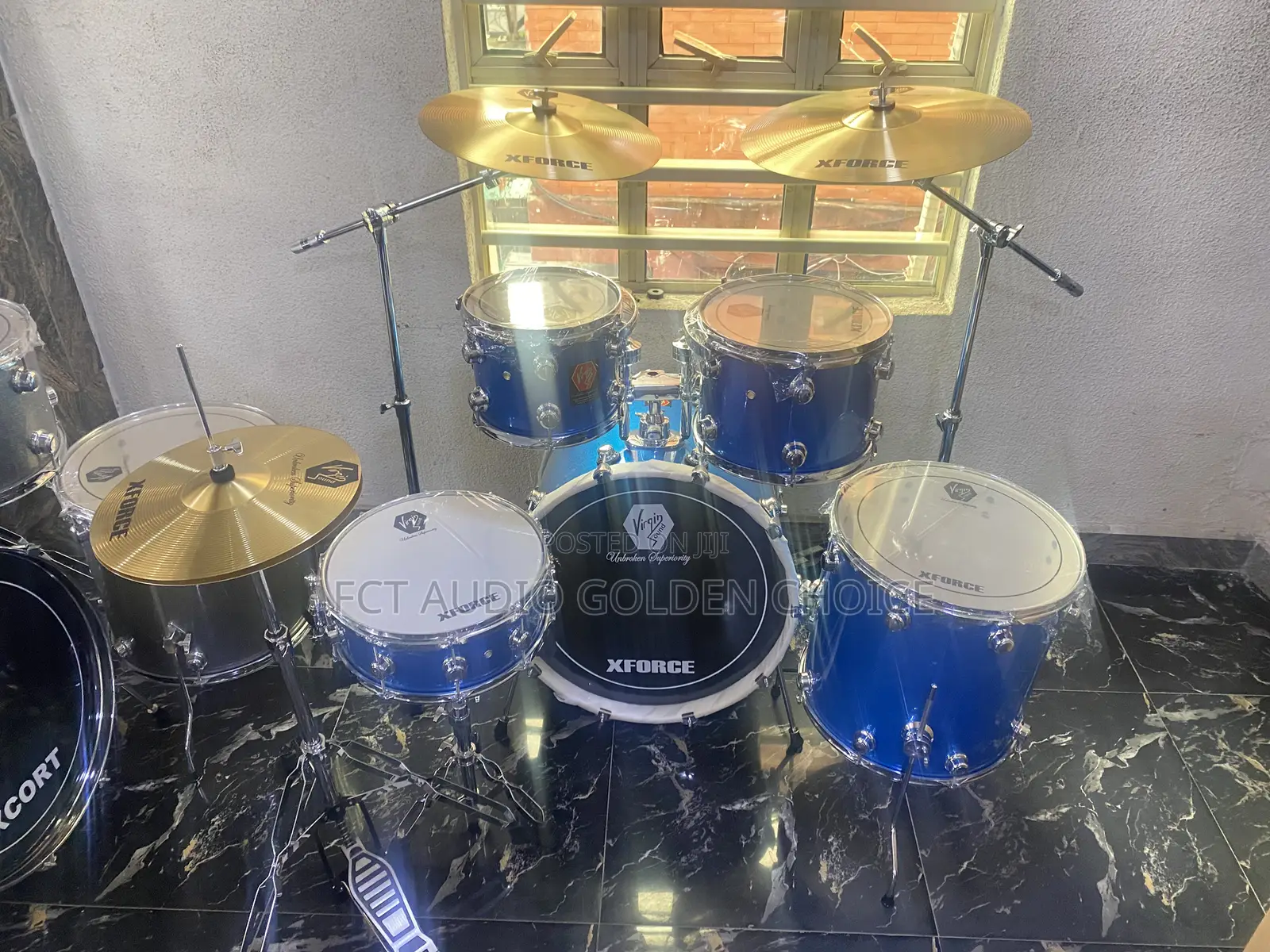 Virgin Sound X Force Drum Set Double Cymbals