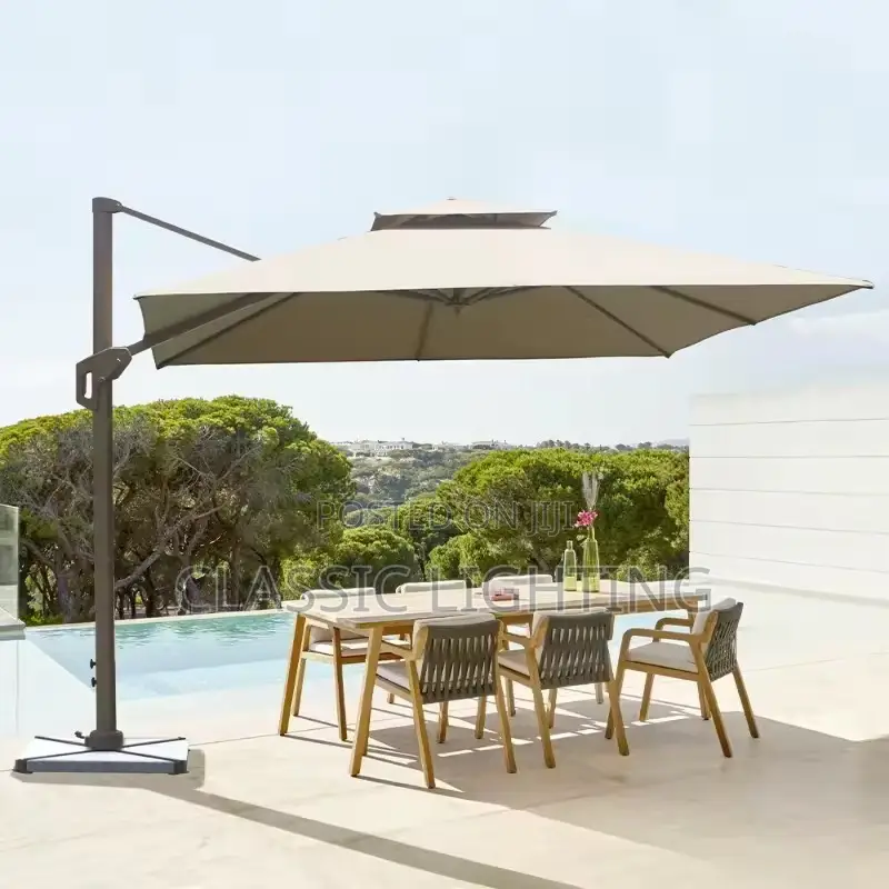 Sunshade Patio Umbrellas Bases Modern Coffee Shop Picnic Patio