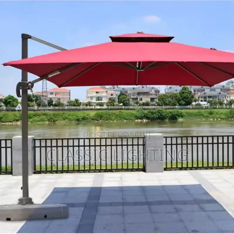 Sunshade Patio Umbrellas Bases Modern Coffee Shop Picnic Patio