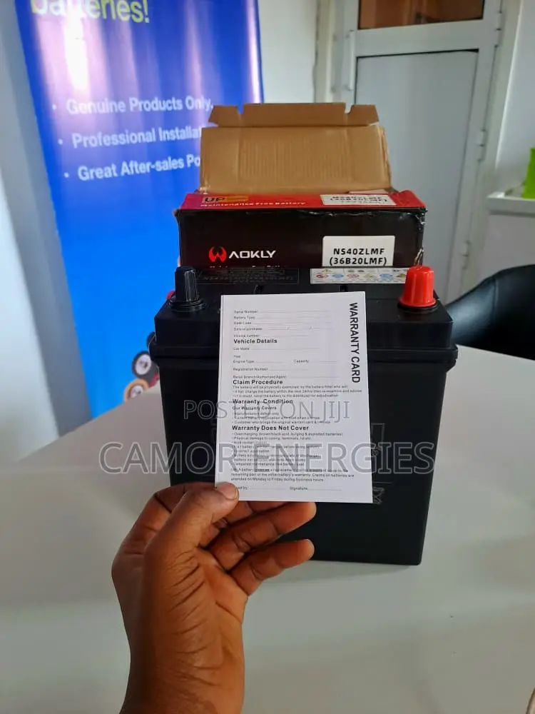 Original China 36Ah Car Battery | Aokly | 6-Month Warranty