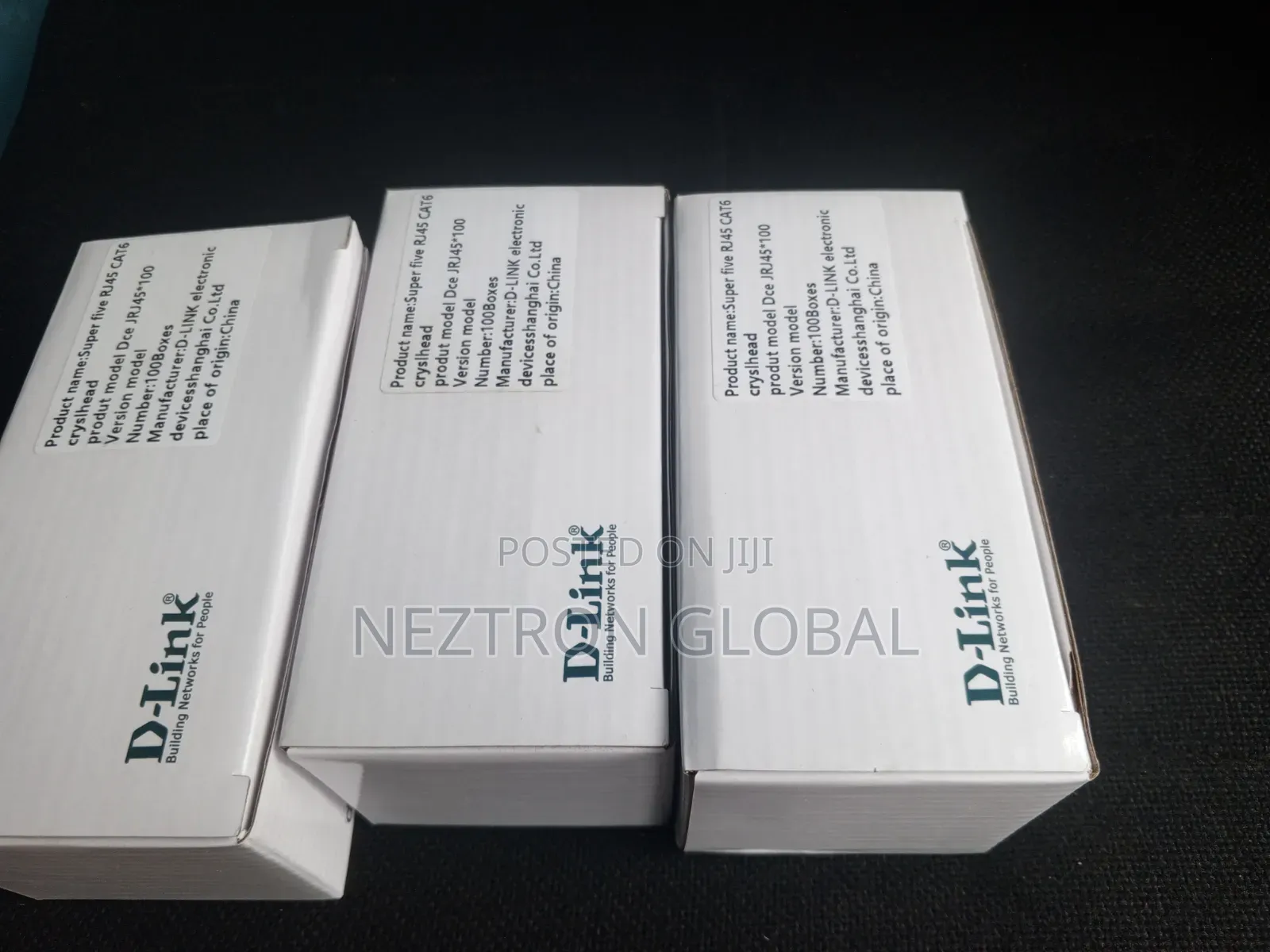 D-Link Cat6 RJ45 Connectors (100pcs)