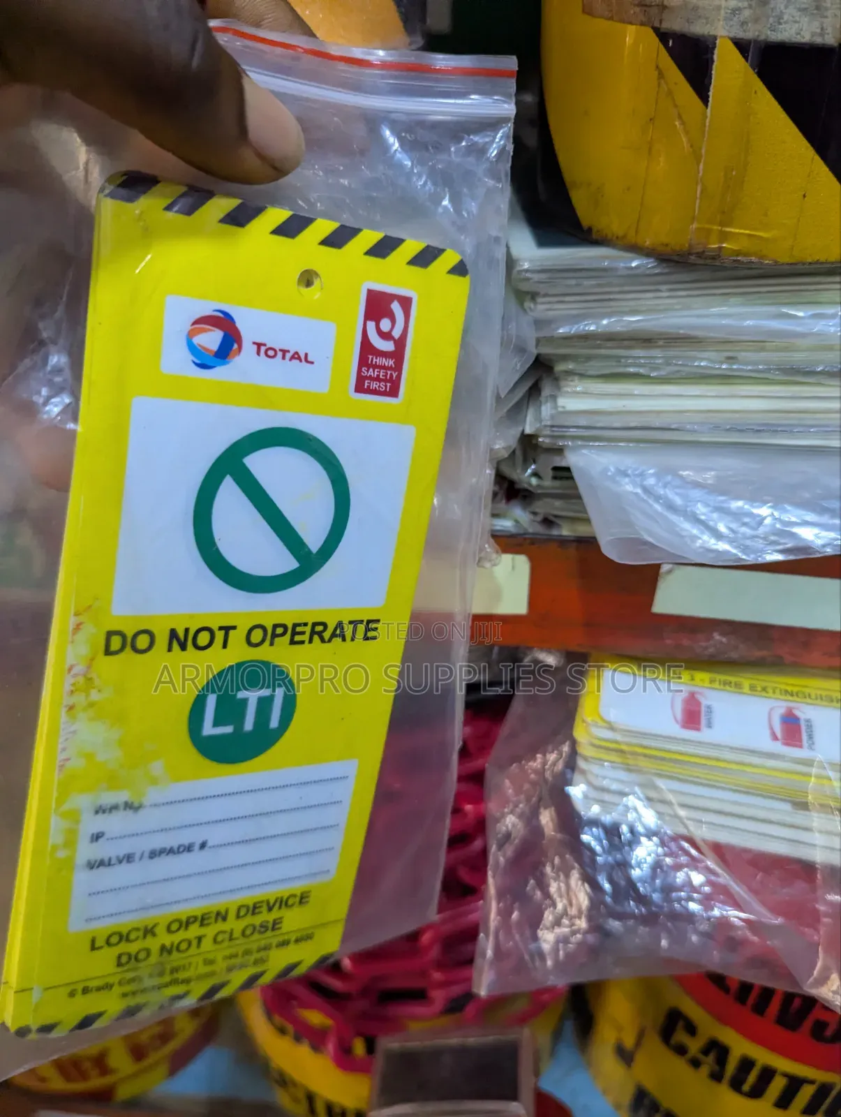 Total-Branded Lockout/Tagout (LOTO) Safety Warning Tag