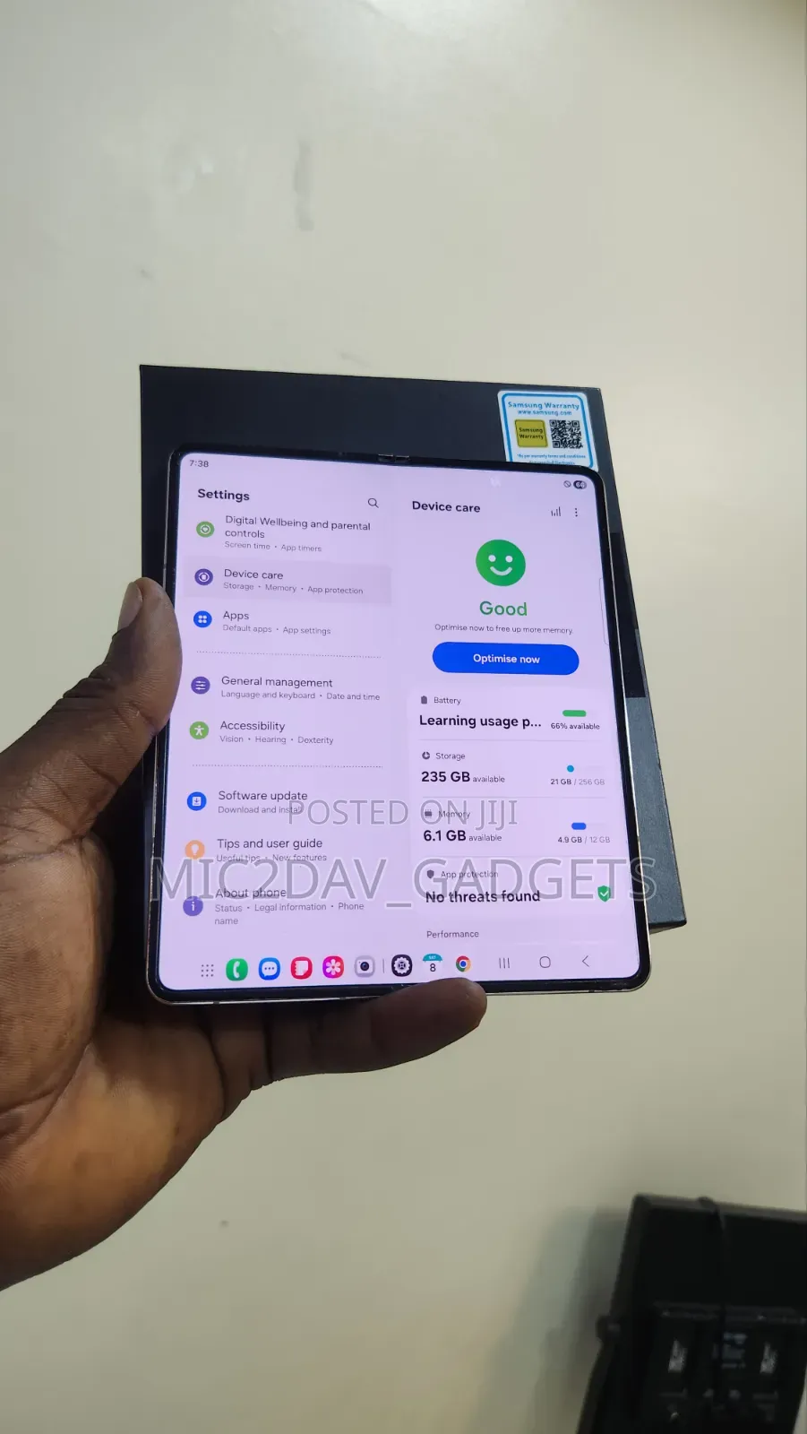 Samsung Galaxy Z Fold4 256 GB Gold