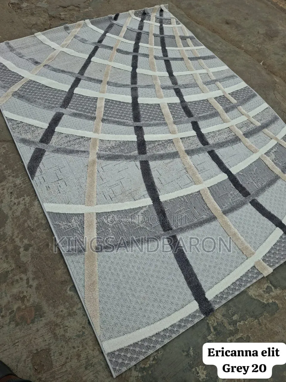 5x7fts Gray,Red and Gold Turkish Center Rug