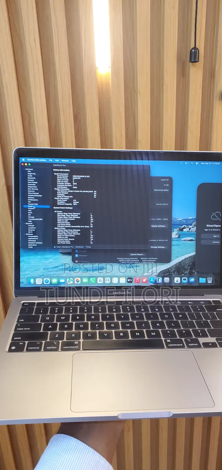 Laptop Apple MacBook Pro 2020 M1 16GB Apple M1 Pro SSD 1T