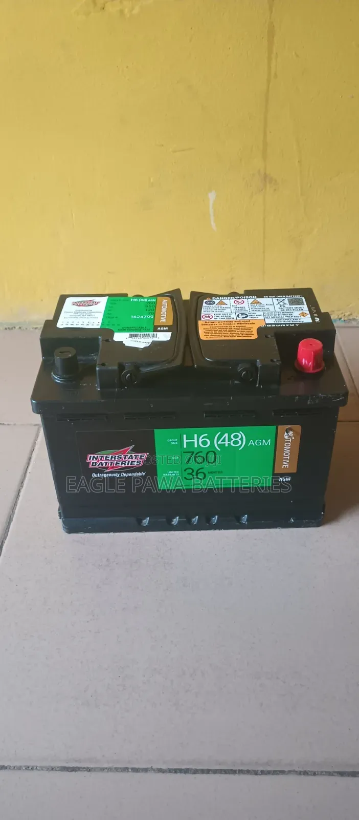 Interstate H6 AGM Battery 70ah