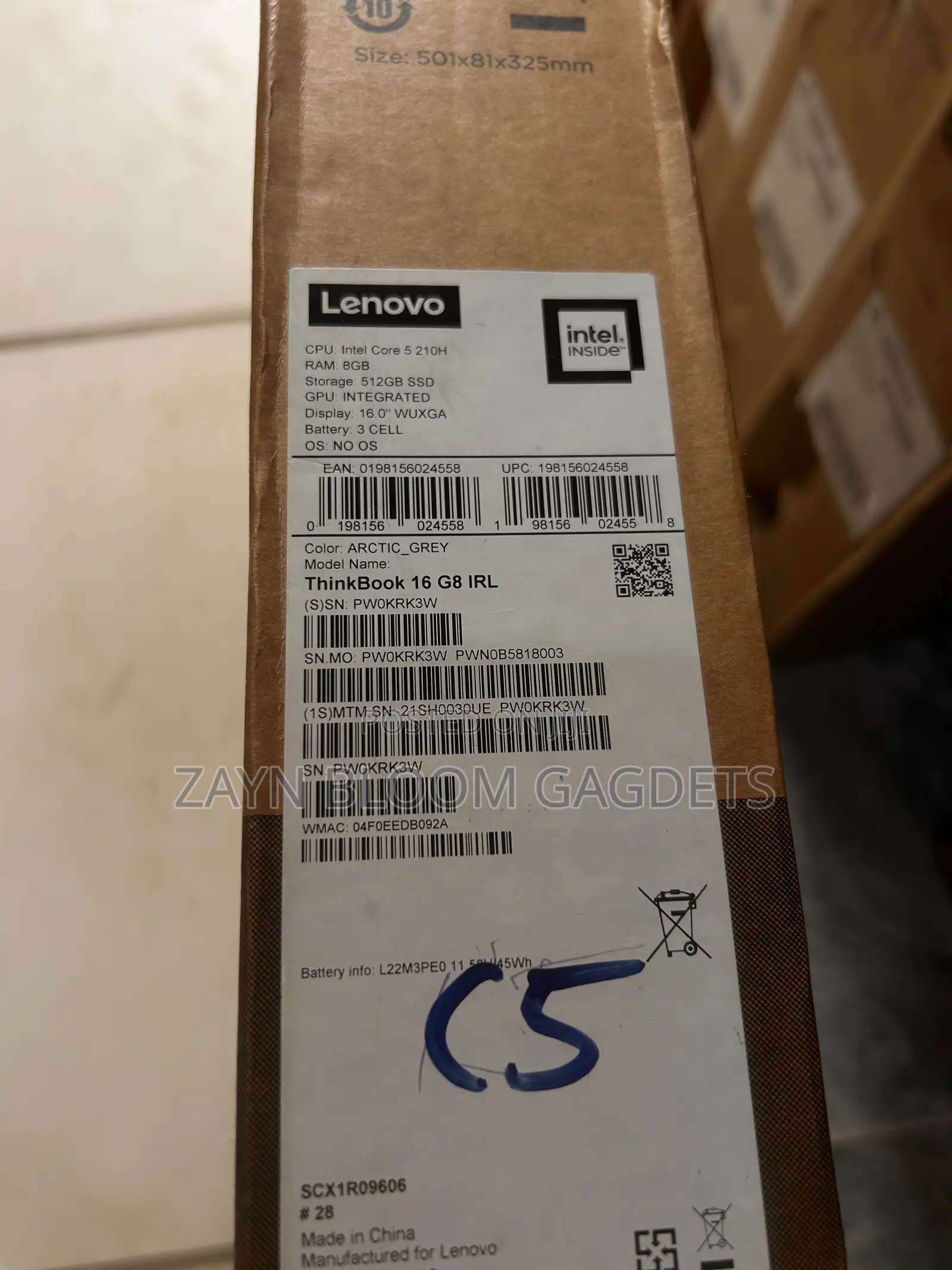 New Laptop Lenovo ThinkBook 15 8GB Intel Core i5 SSD 512GB