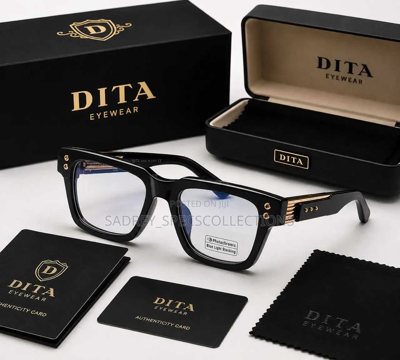 Dita Anti Blue Ray and Photocromic Lenses 2 in 1 Version. Topnotch