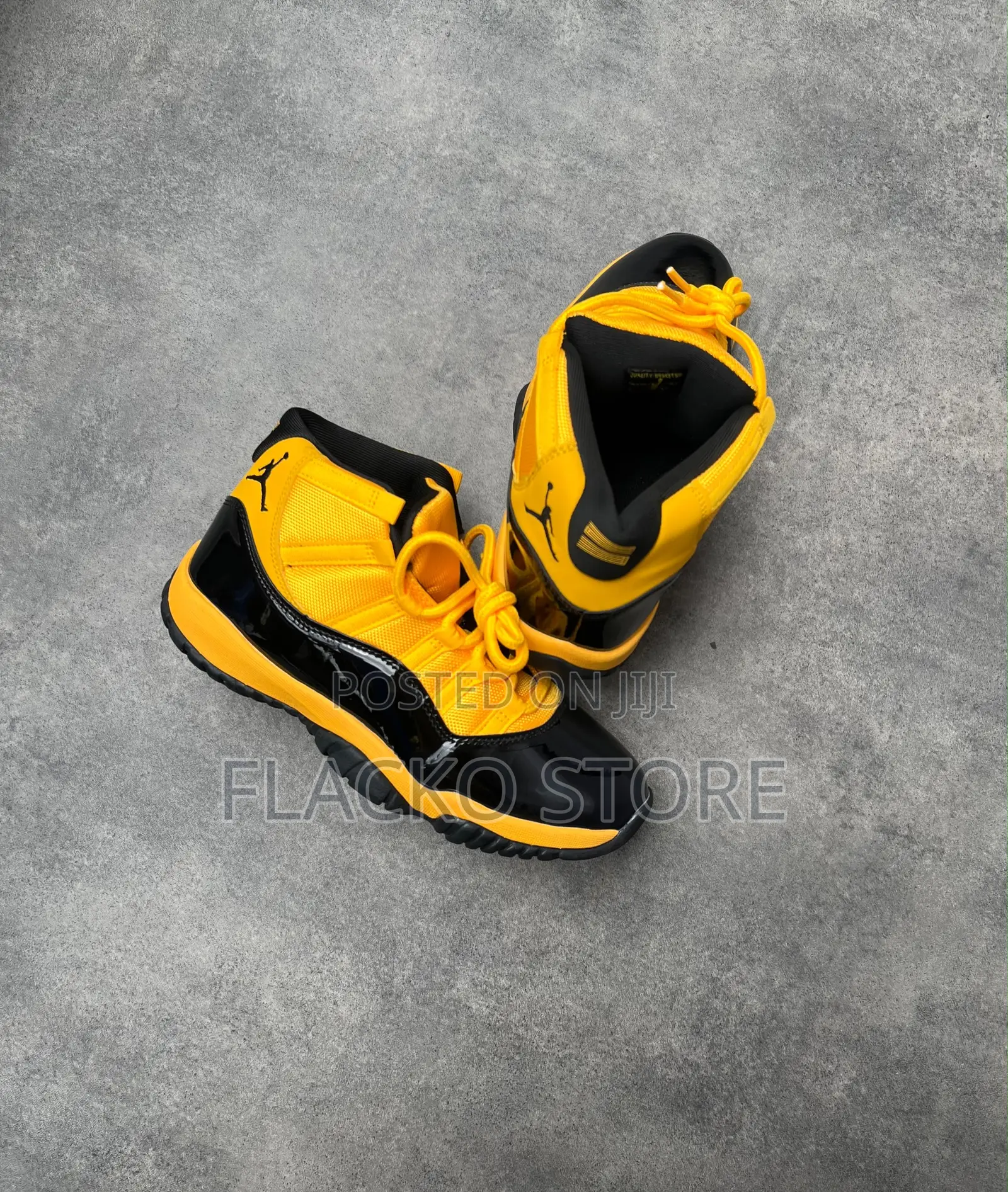 Original Air Jordan 11 Retro Yellow Sneakers