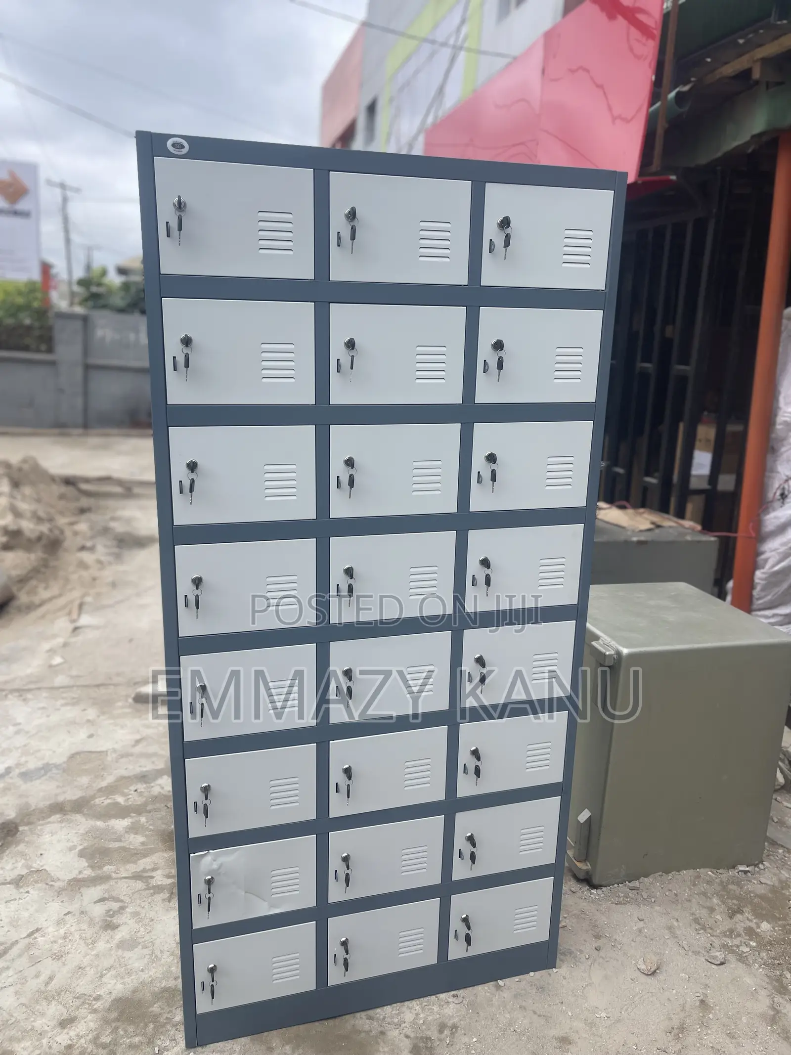 3ft by 6ft Heavy-Duty Metal Locker Cabinet – Multiple Compartments