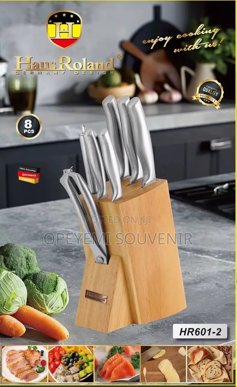 8-Piece Stainless Steel Knife Set