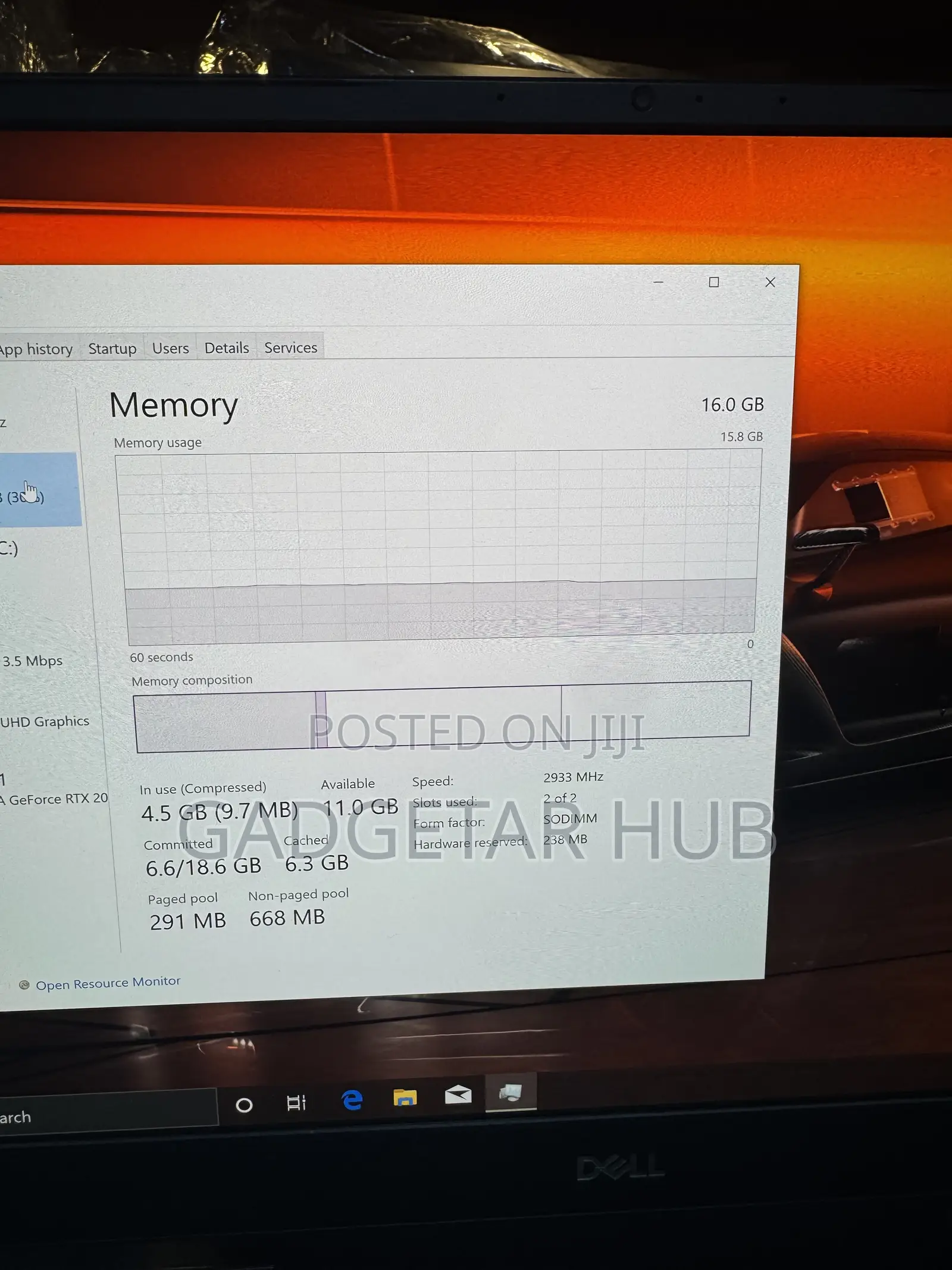 Laptop Dell G7 15 7500 16GB Intel Core i7 SSD 1T