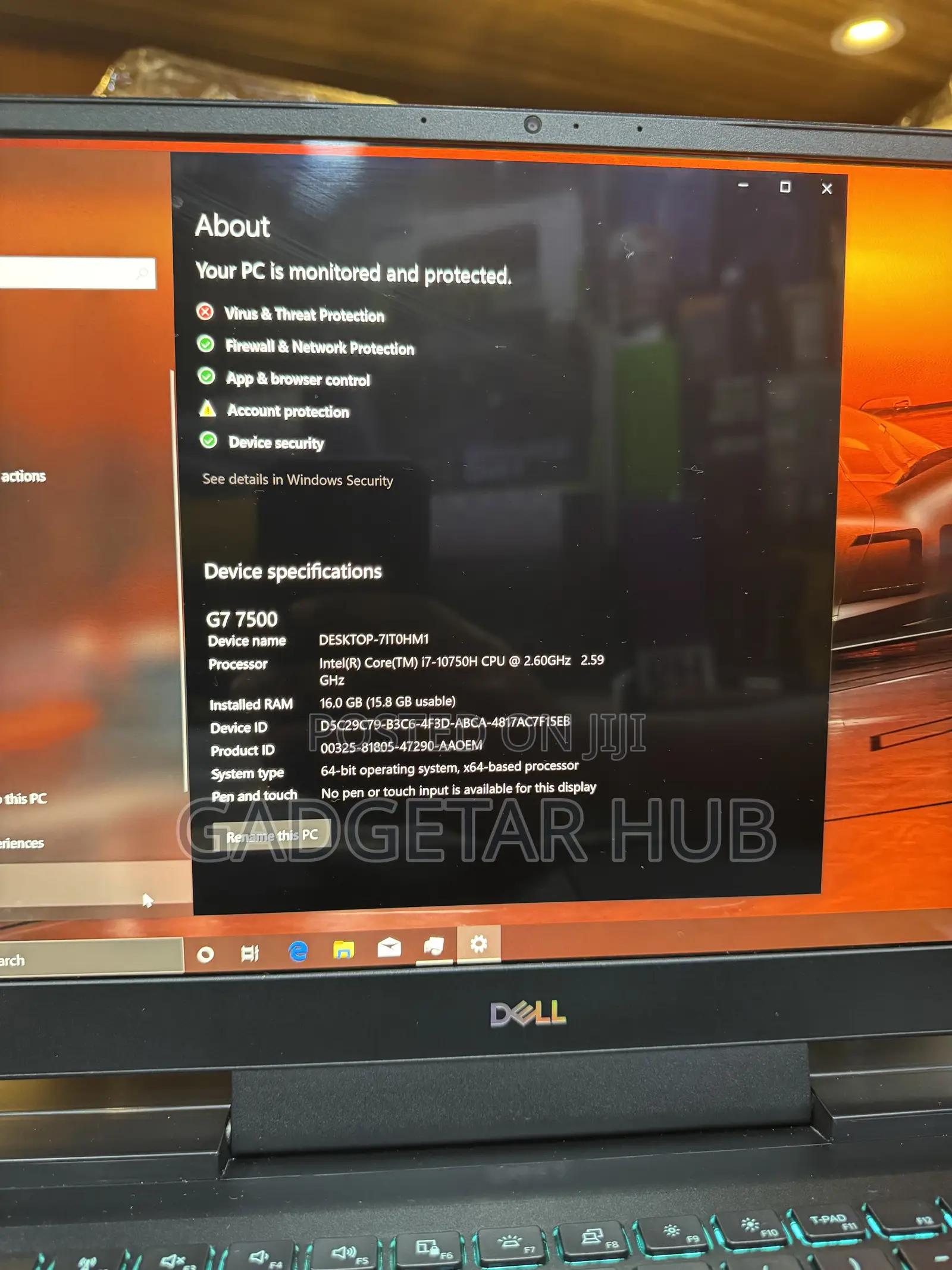 Laptop Dell G7 15 7500 16GB Intel Core i7 SSD 1T