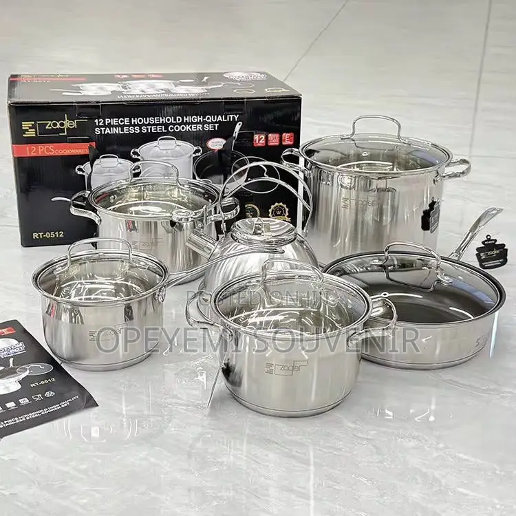 12-Piece Stainless Steel Cooker Set