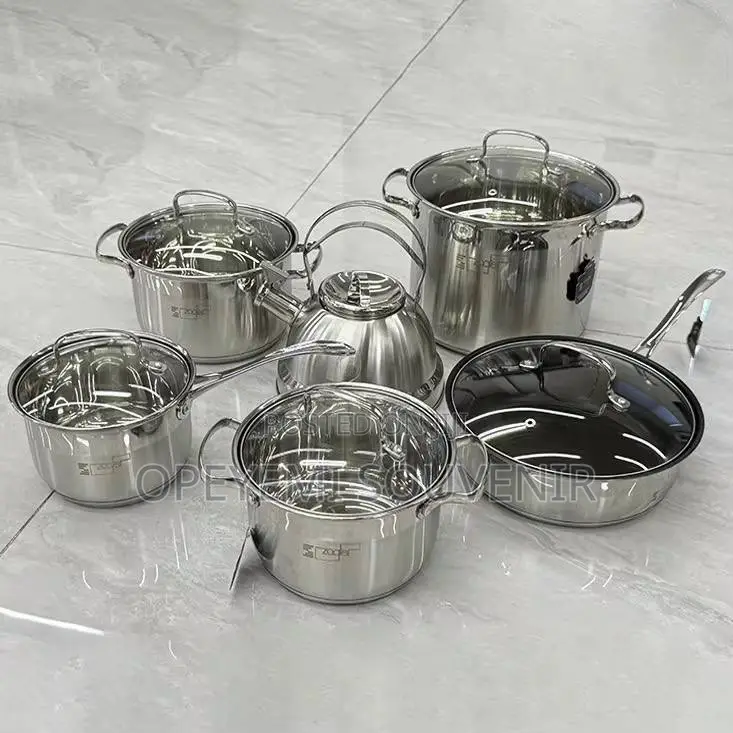 12-Piece Stainless Steel Cooker Set
