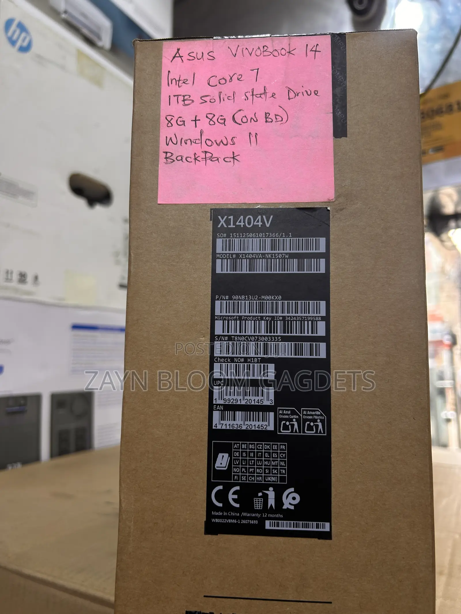 New Laptop Asus Vivobook 14 16GB Intel Core i7 SSD 1T