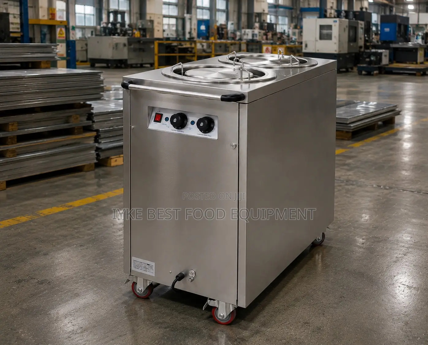 2 Head Electric Plate Warmer Cart