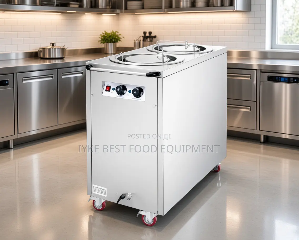 2 Head Electric Plate Warmer Cart