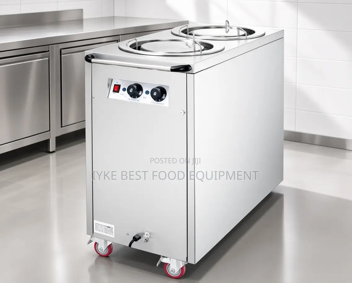 2 Head Electric Plate Warmer Cart