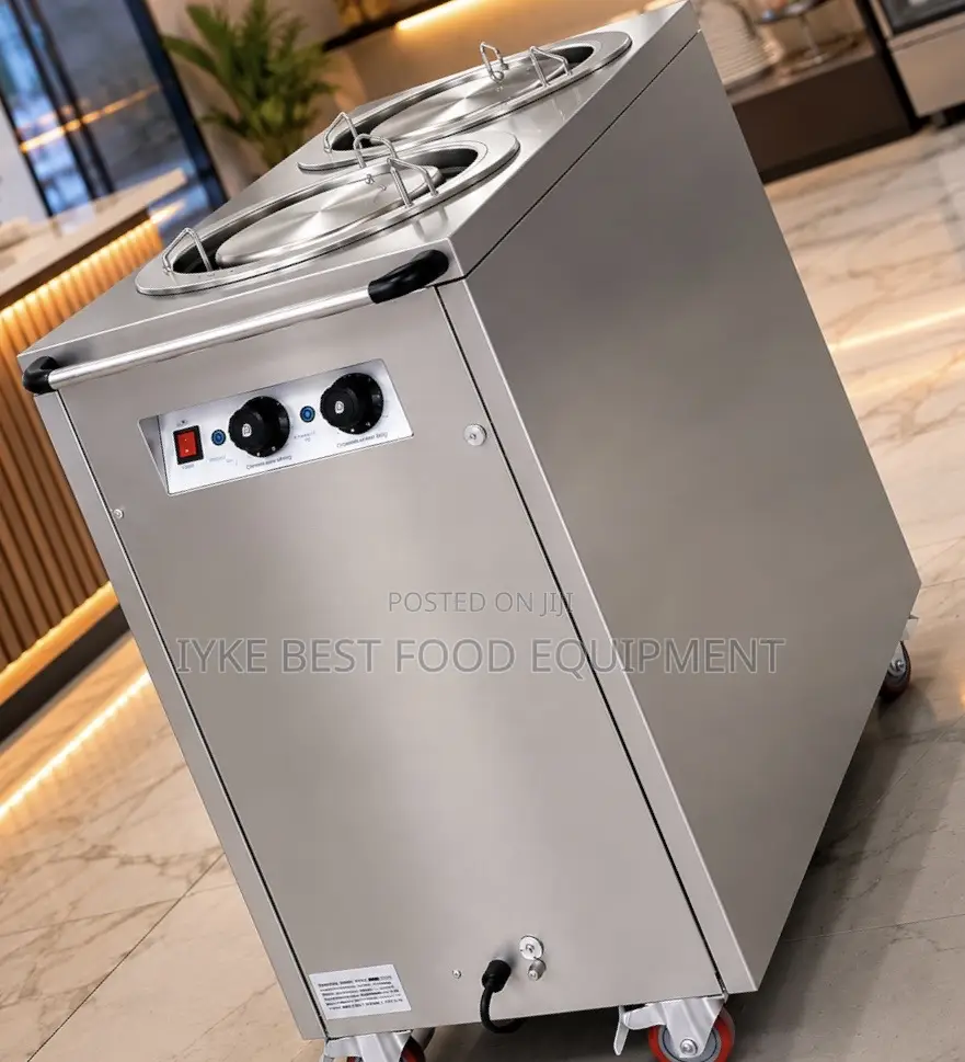 2 Head Electric Plate Warmer Cart
