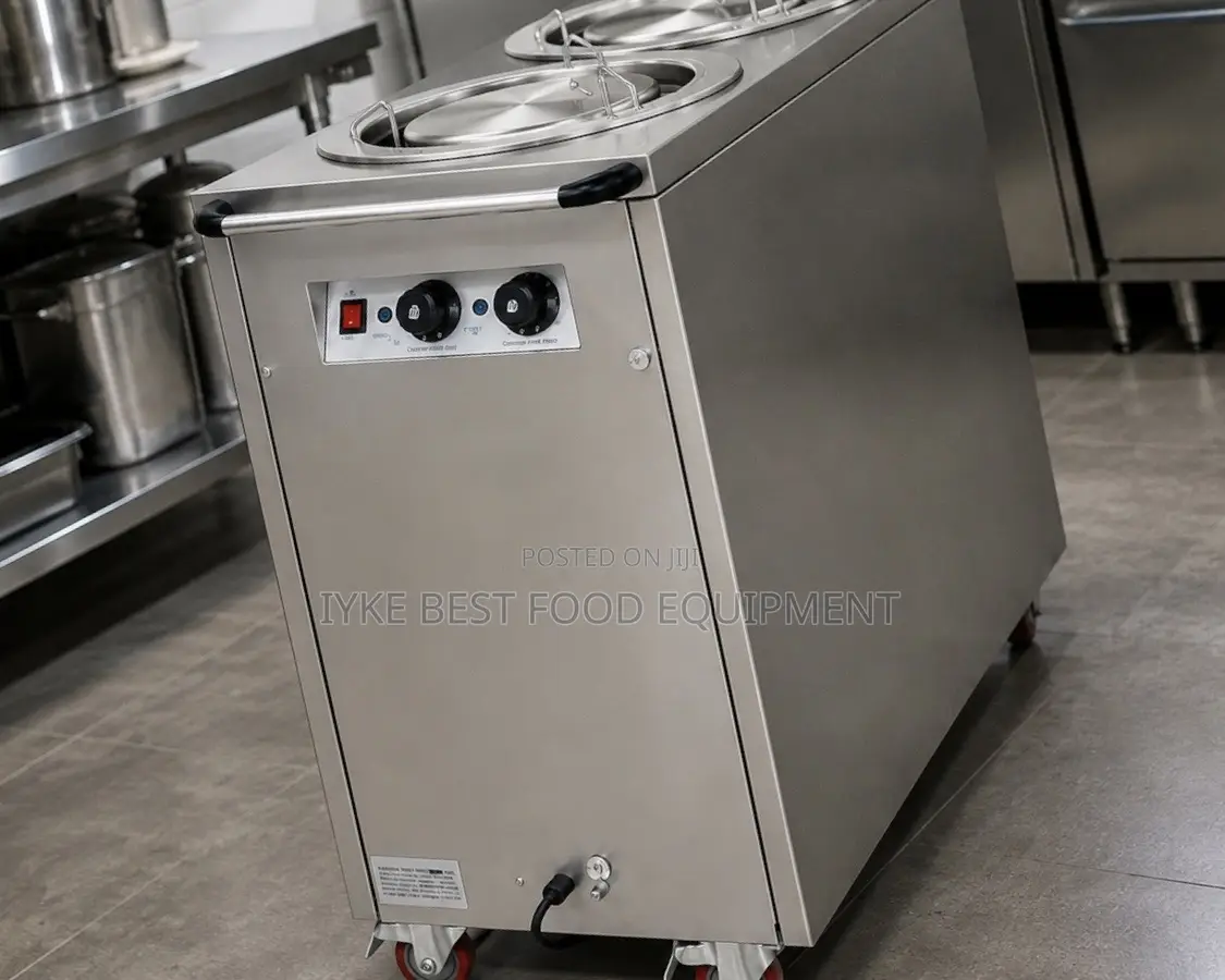 2 Head Electric Plate Warmer Cart
