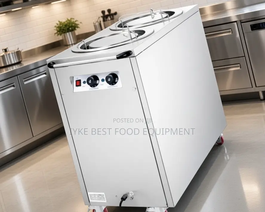 2 Head Electric Plate Warmer Cart