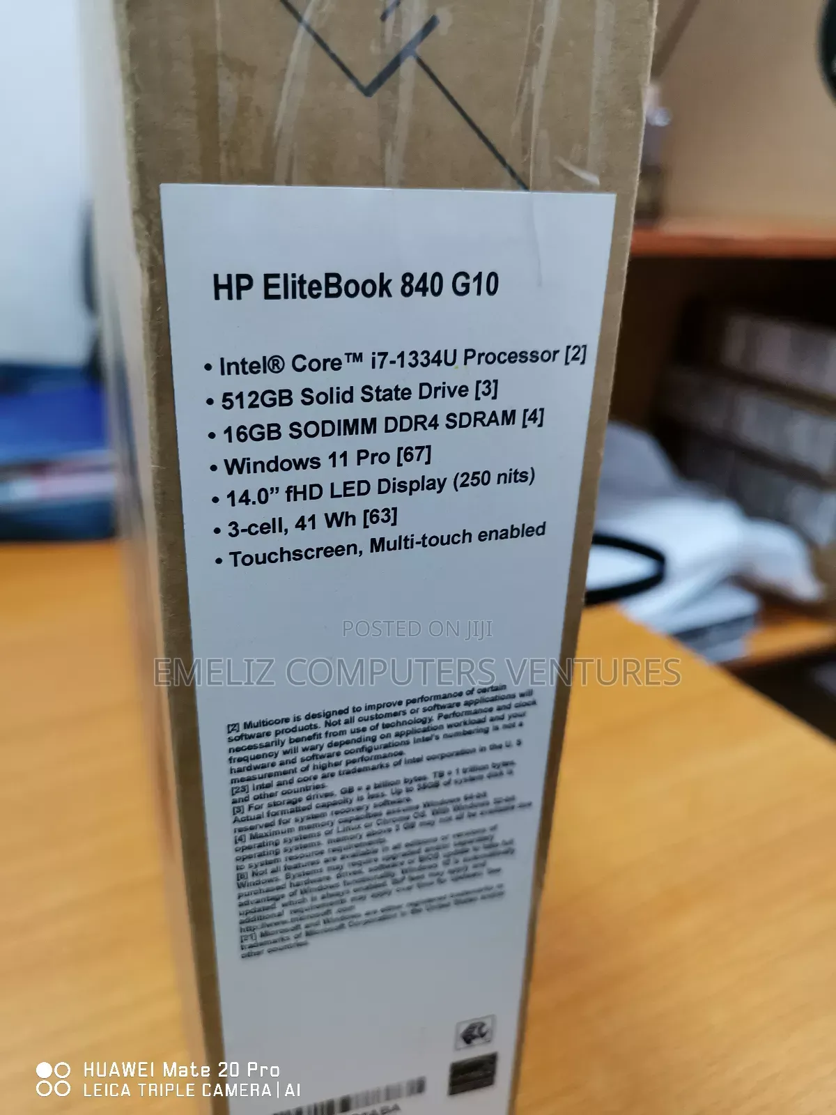 New Laptop HP EliteBook 840 G10 16GB Intel Core i7 SSD 512GB