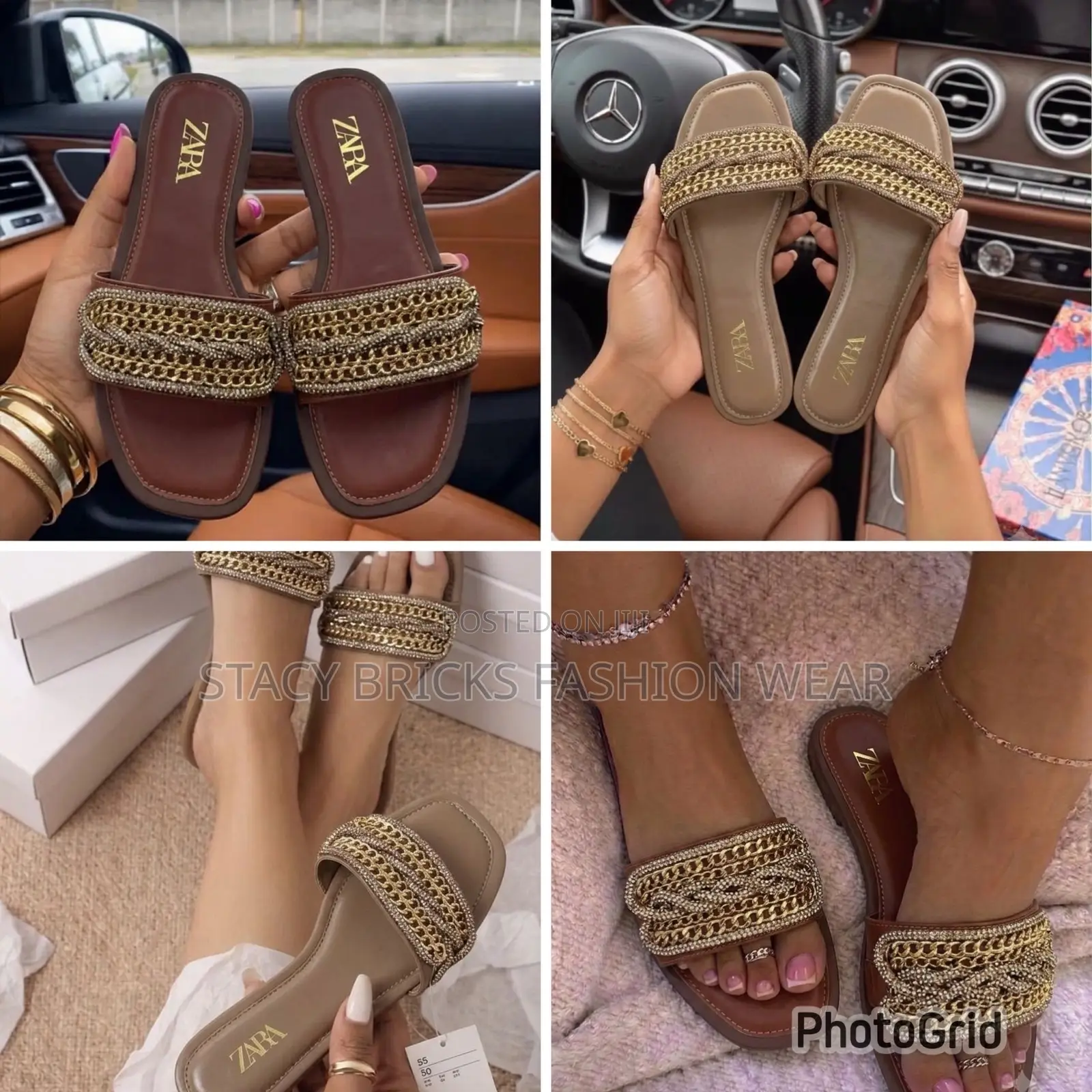 ZARA SLIPPPERS COMES With Branded Box