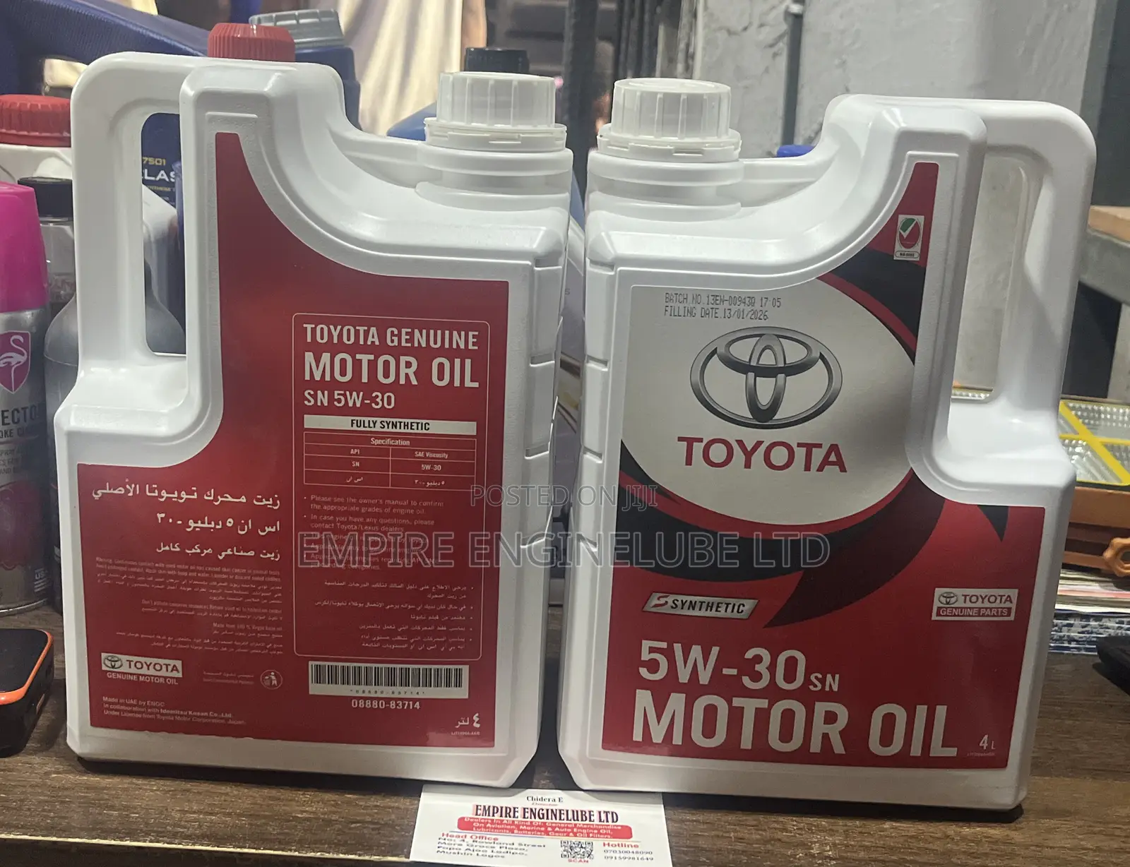 Toyota 5w30 4litres