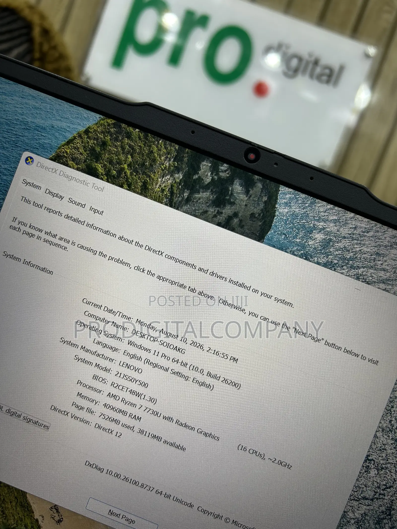Laptop Lenovo ThinkPad E14 Gen 5 40GB AMD Ryzen 7 SSD 1T