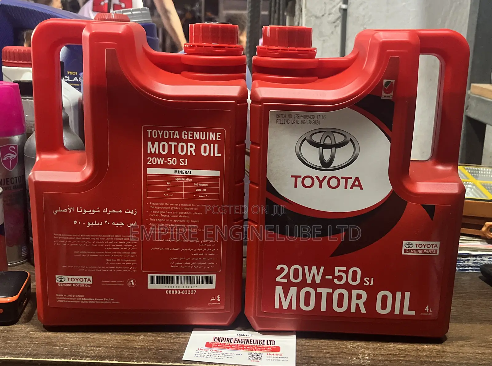 Toyota 20w50 4litres