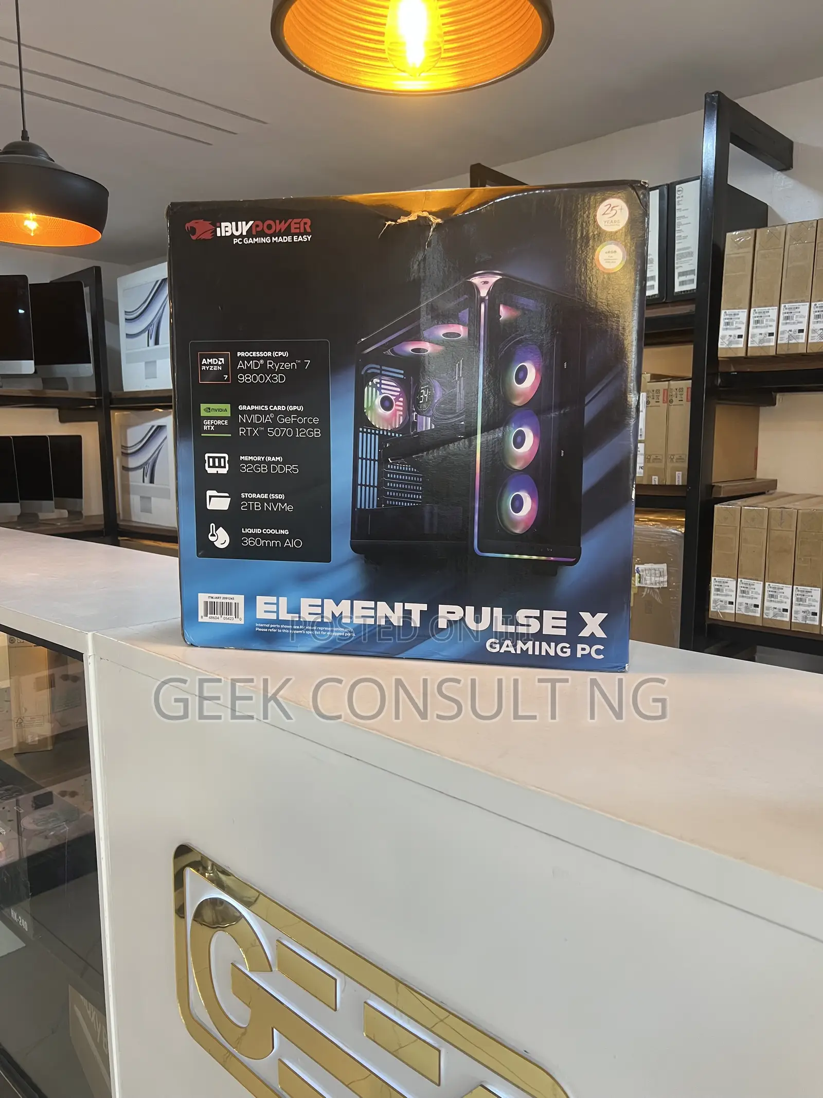 New Desktop Computer iBUYPOWER 32GB AMD Ryzen 7 SSD 2T