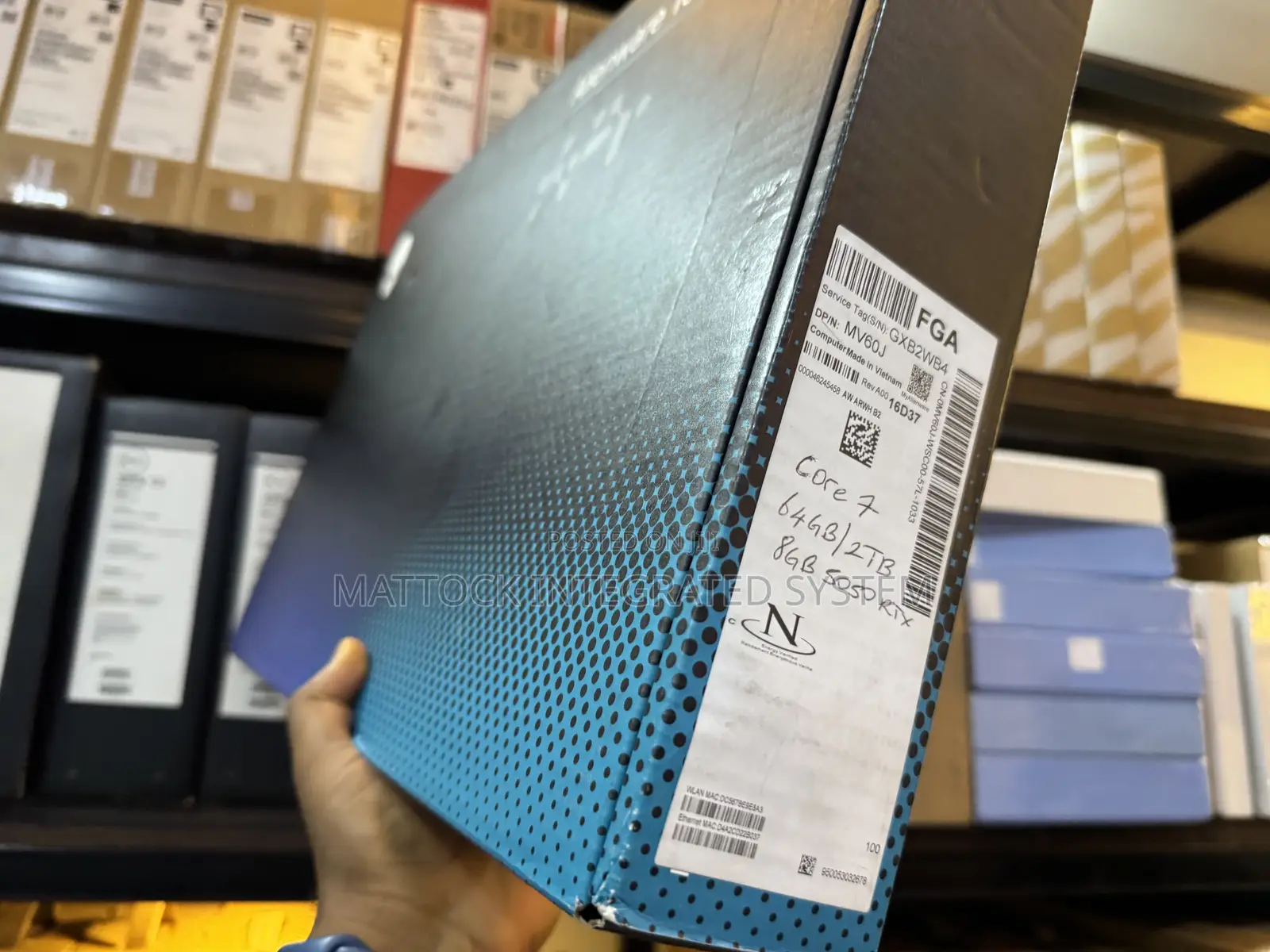 New Laptop Dell 64GB Intel Core 7 SSD 2T