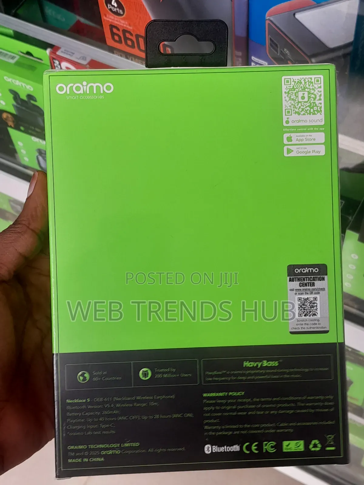 Oraimo Necklace 5 ANC Wireless Earphones (OEB-611)