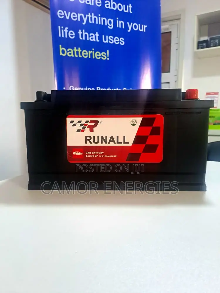 Original China 100Ah Car Battery | Runall | 6-Month Warranty