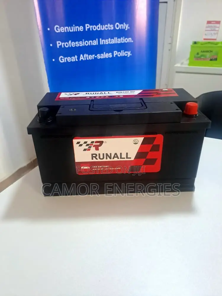 Original China 100Ah Car Battery | Runall | 6-Month Warranty