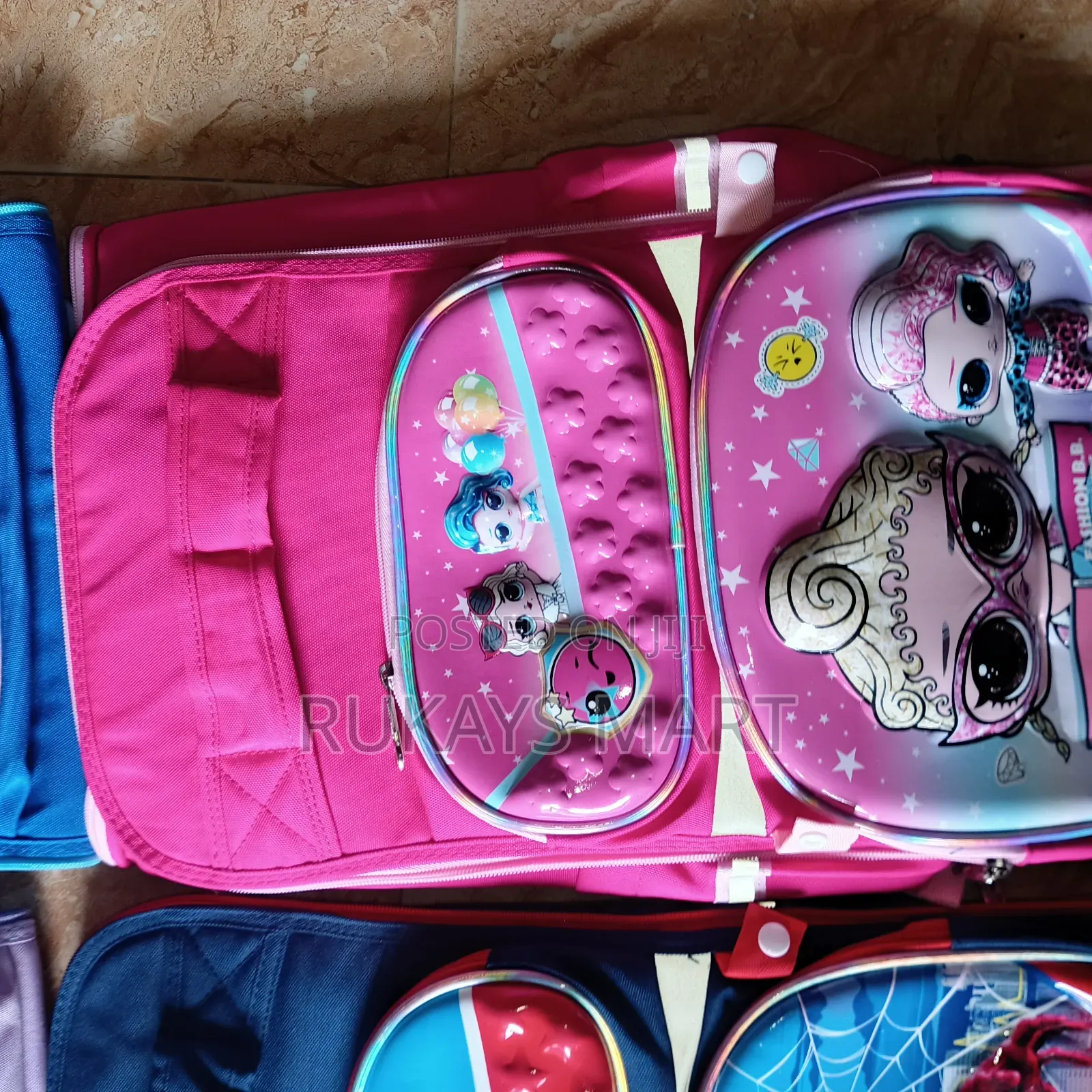 18cm Stock All Round Zip Character School Bagbag